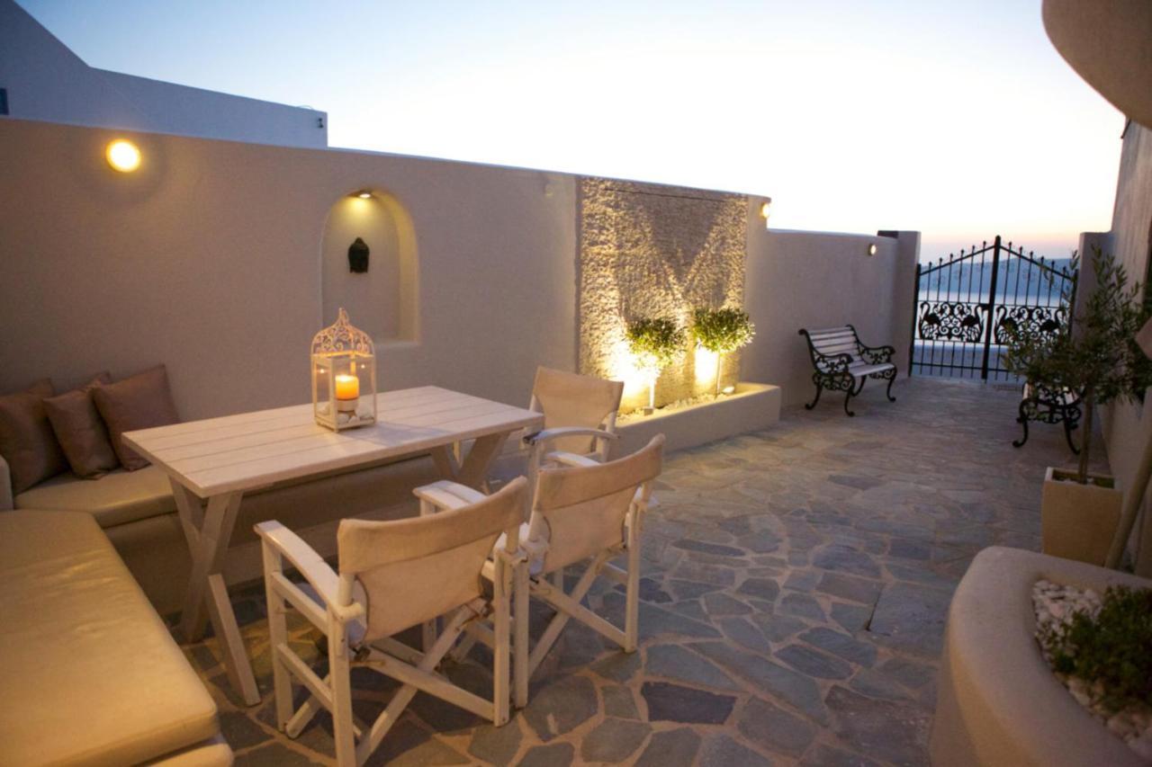 Sunset View Villa Santorini - With Outdoor Jacuzzi Фиростефани Экстерьер фото